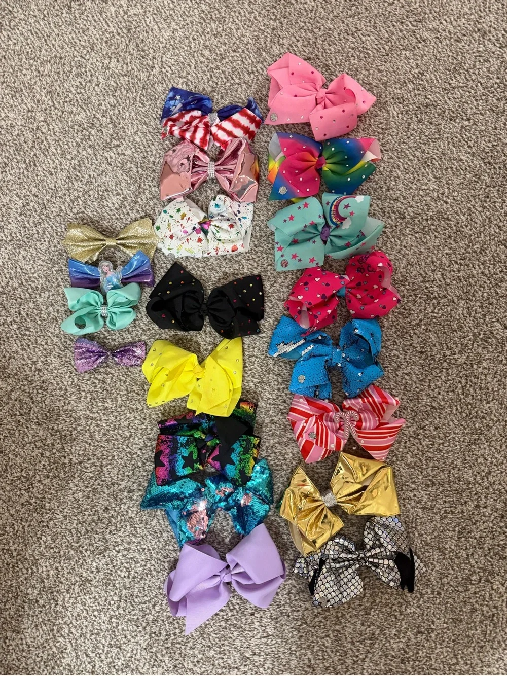 JoJo & other Assorted Kids Hair Bows - Multi Color Pack